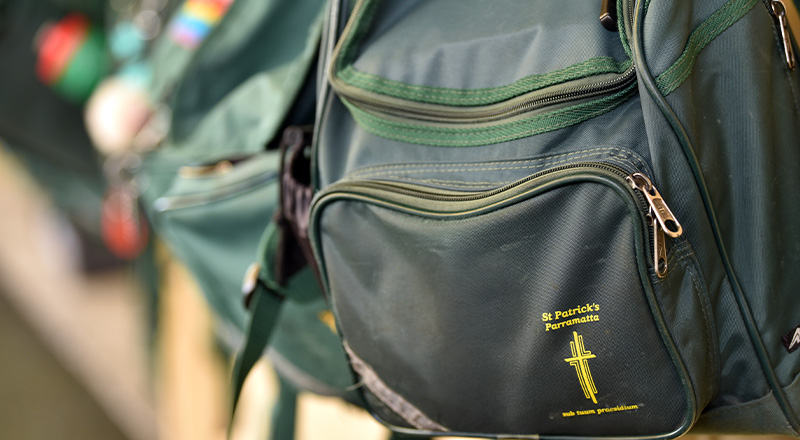 St Patrick's Catholic Primary School Parramatta backpack